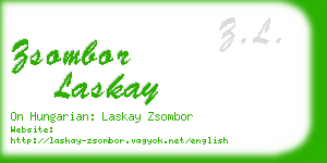 zsombor laskay business card